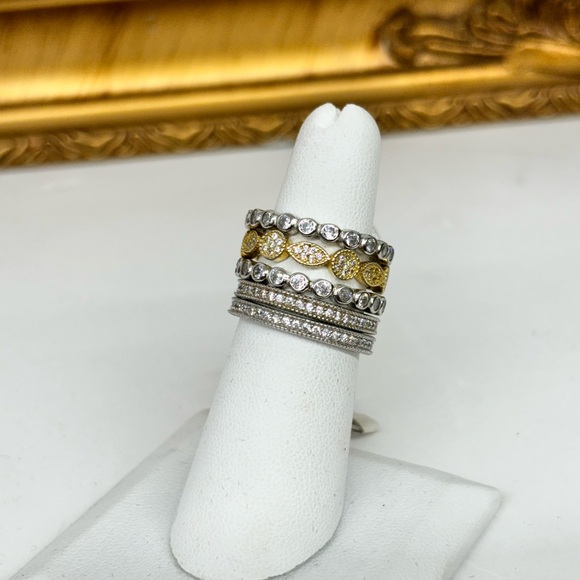 house of she Jewelry - Lía 5-Tier Stacked Sterling Silver Ring
